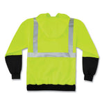 Load image into Gallery viewer, Glowear 8293 Hi-vis Class 2 Hooded Sweatshirt Black Bottom, Polar Fleece, Small, Lime, Ships In 1-3 Business Days