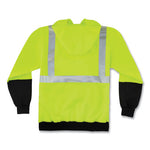 Load image into Gallery viewer, Glowear 8293 Hi-vis Class 2 Hooded Sweatshirt Black Bottom, Polar Fleece, Small, Lime, Ships In 1-3 Business Days