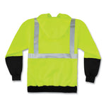 Load image into Gallery viewer, Glowear 8293 Hi-vis Class 2 Hooded Sweatshirt Black Bottom, Polar Fleece, Small, Lime, Ships In 1-3 Business Days