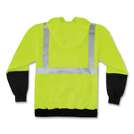 Load image into Gallery viewer, Glowear 8293 Hi-vis Class 2 Hooded Sweatshirt Black Bottom, Polar Fleece, Small, Lime, Ships In 1-3 Business Days