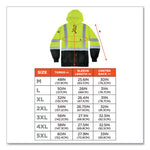 Load image into Gallery viewer, Glowear 8373 Hi-vis Class 3 Hooded With Sweatshirt Black Bottom, Polar Fleece, Lime, Medium, Ships In 1-3 Business Days