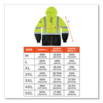 Load image into Gallery viewer, Glowear 8373 Hi-vis Class 3 Hooded With Sweatshirt Black Bottom, Polar Fleece, Lime, Medium, Ships In 1-3 Business Days