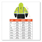 Load image into Gallery viewer, Glowear 8373 Hi-vis Class 3 Hooded With Sweatshirt Black Bottom, Polar Fleece, Lime, Medium, Ships In 1-3 Business Days