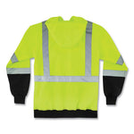 Load image into Gallery viewer, Glowear 8373 Hi-vis Class 3 Hooded With Sweatshirt Black Bottom, Polar Fleece, Lime, Medium, Ships In 1-3 Business Days