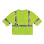 Load image into Gallery viewer, Glowear 8356frhl Class 3 Fr Hook And Loop Safety Vest With Sleeves, Modacrylic, Large/xl, Lime, Ships In 1-3 Business Days