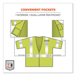 Load image into Gallery viewer, Glowear 8356frhl Class 3 Fr Hook And Loop Safety Vest With Sleeves, Modacrylic, Large/xl, Lime, Ships In 1-3 Business Days