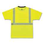 Load image into Gallery viewer, Glowear 8280bk Class 2 Performance T-shirt With Black Bottom, Polyester, Small, Lime, Ships In 1-3 Business Days