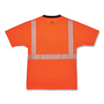 Load image into Gallery viewer, Glowear 8280bk Class 2 Performance T-shirt With Black Bottom, Polyester, Small, Orange, Ships In 1-3 Business Days