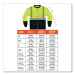 Load image into Gallery viewer, Glowear 8291bk Type R Class 2 Black Front Long Sleeve T-shirt, Polyester, 4x-large, Lime, Ships In 1-3 Business Days