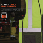 Load image into Gallery viewer, Glowear 8210z Hi-vis Class 2 Mesh Vest, Large To X-large, Lime, Ships In 1-3 Business Days