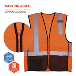 Load image into Gallery viewer, Glowear 8210z Hi-vis Class 2 Mesh Vest, Small To Medium, Orange, Ships In 1-3 Business Days