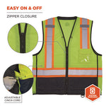 Load image into Gallery viewer, Glowear 8251hdz Class 2 Two-tone Hi-vis Safety Vest, Large To X-large, Lime, Ships In 1-3 Business Days