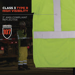 Load image into Gallery viewer, Glowear 8315ba Class 3 Hi-vis Breakaway Safety Vest, 2x-large To 3x-large, Lime, Ships In 1-3 Business Days