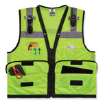 Load image into Gallery viewer, Glowear 8253hdz Class 2 Heavy-duty Mesh Surveyors Vest, Polyester, 4x-large/5x-large, Lime, Ships In 1-3 Business Days