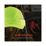 Load image into Gallery viewer, Skullerz 8960 Bump Cap With Led Lighting, Short Brim, Lime Green, Ships In 1-3 Business Days