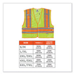 Load image into Gallery viewer, Glowear 8245psv Class 2 Public Safety Vest, Polyester, Large/x-large, Lime, Ships In 1-3 Business Days