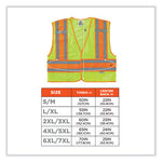 Load image into Gallery viewer, Glowear 8245psv Class 2 Public Safety Vest, Polyester, 2x-large/3x-large, Lime, Ships In 1-3 Business Days