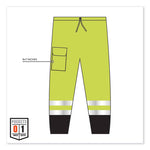 Load image into Gallery viewer, Glowear 8910bk Class E Hi-vis Pants With Black Bottom, Polyester, Small/medium, Lime, Ships In 1-3 Business Days