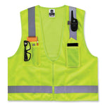 Load image into Gallery viewer, Glowear 8249z Class 2 Economy Surveyors Zipper Vest, Polyester, Small/medium, Lime, Ships In 1-3 Business Days