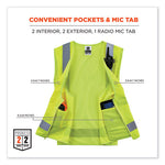 Load image into Gallery viewer, Glowear 8249z Class 2 Economy Surveyors Zipper Vest, Polyester, Large/x-large, Lime, Ships In 1-3 Business Days
