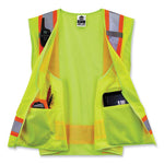 Load image into Gallery viewer, Glowear 8248z Class 2 Two-tone Surveyors Zipper Vest, Polyester, Small/medium, Lime, Ships In 1-3 Business Days