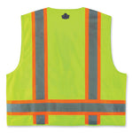 Load image into Gallery viewer, Glowear 8248z Class 2 Two-tone Surveyors Zipper Vest, Polyester, 4x-large/5x-large, Lime, Ships In 1-3 Business Days