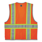 Load image into Gallery viewer, Glowear 8246z Class 2 Two-tone Mesh Reflective Binding Zipper Vest, Polyester, Small/med, Orange, Ships In 1-3 Business Days