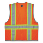Load image into Gallery viewer, Glowear 8246z Class 2 Two-tone Mesh Reflective Binding Zipper Vest, Polyester, Large/xl, Orange, Ships In 1-3 Business Days