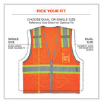 Load image into Gallery viewer, Glowear 8246z Class 2 Two-tone Mesh Reflective Binding Zipper Vest, Polyester, Large/xl, Orange, Ships In 1-3 Business Days
