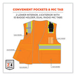 Load image into Gallery viewer, Glowear 8246z Class 2 Two-tone Mesh Reflective Binding Zipper Vest, Polyester, Large/xl, Orange, Ships In 1-3 Business Days