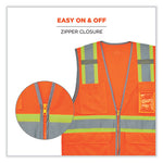Load image into Gallery viewer, Glowear 8246z Class 2 Two-tone Mesh Reflective Binding Zipper Vest, Polyester, 2xl/3xl, Orange, Ships In 1-3 Business Days