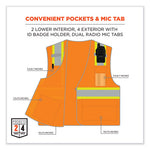 Load image into Gallery viewer, Glowear 8246z Class 2 Two-tone Mesh Reflective Binding Zipper Vest, Polyester, 4xl/5xl, Orange, Ships In 1-3 Business Days