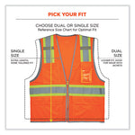Load image into Gallery viewer, Glowear 8246z Class 2 Two-tone Mesh Reflective Binding Zipper Vest, Polyester, 4xl/5xl, Orange, Ships In 1-3 Business Days