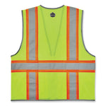 Load image into Gallery viewer, Glowear 8246z Class 2 Two-tone Mesh Reflective Binding Zipper Vest, Polyester, Small/medium, Lime, Ships In 1-3 Business Days