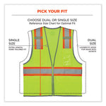 Load image into Gallery viewer, Glowear 8246z Class 2 Two-tone Mesh Reflective Binding Zipper Vest, Polyester, Small/medium, Lime, Ships In 1-3 Business Days