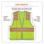 Load image into Gallery viewer, Glowear 8246z Class 2 Two-tone Mesh Reflective Binding Zipper Vest, Polyester, 2x-large/3xl, Lime, Ships In 1-3 Business Days