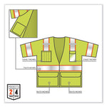 Load image into Gallery viewer, Glowear 8346z Class 3 Two-tone Hi-vis Surveyor Zipper Vest, 2x-large/3x-large, Lime, Ships In 1-3 Business Days