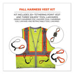 Load image into Gallery viewer, Glowear 8231tvk Class 2 Hi-vis Tool Tethering Safety Vest Kit, Polyester, Large/x-large, Lime, Ships In 1-3 Business Days