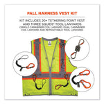 Load image into Gallery viewer, Glowear 8231tvk Class 2 Hi-vis Tool Tethering Safety Vest Kit, Polyester, 2x-large/3x-large, Lime, Ships In 1-3 Business Days