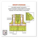 Load image into Gallery viewer, Glowear 8231tvk Class 2 Hi-vis Tool Tethering Safety Vest Kit, Polyester, 4x-large/5x-large, Lime, Ships In 1-3 Business Days