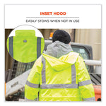 Load image into Gallery viewer, Glowear 8365 Class 3 Hi-vis Rain Jacket, Polyester, X-large, Lime, Ships In 1-3 Business Days
