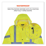 Load image into Gallery viewer, Glowear 8366 Class 3 Lightweight Hi-vis Rain Jacket, Polyester, Small, Lime, Ships In 1-3 Business Days