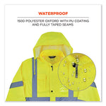 Load image into Gallery viewer, Glowear 8366 Class 3 Lightweight Hi-vis Rain Jacket, Polyester, Medium, Lime, Ships In 1-3 Business Days