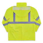 Load image into Gallery viewer, Glowear 8366 Class 3 Lightweight Hi-vis Rain Jacket, Polyester, Large, Lime, Ships In 1-3 Business Days
