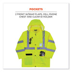Load image into Gallery viewer, Glowear 8366 Class 3 Lightweight Hi-vis Rain Jacket, Polyester, X-large, Lime, Ships In 1-3 Business Days