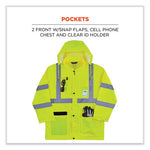 Load image into Gallery viewer, Glowear 8366 Class 3 Lightweight Hi-vis Rain Jacket, Polyester, 3x-large, Lime, Ships In 1-3 Business Days