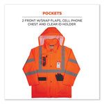 Load image into Gallery viewer, Glowear 8366 Class 3 Lightweight Hi-vis Rain Jacket, Polyester, 4x-large, Orange, Ships In 1-3 Business Days