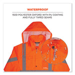 Load image into Gallery viewer, Glowear 8366 Class 3 Lightweight Hi-vis Rain Jacket, Polyester, 4x-large, Orange, Ships In 1-3 Business Days
