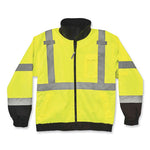Load image into Gallery viewer, Glowear 8379 Class 3 Hi-vis Fleece Lined Bomber Jacket, Lime, X-large, Ships In 1-3 Business Days