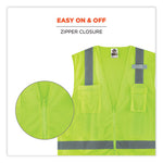 Load image into Gallery viewer, Glowear 8249z-s Single Size Class 2 Economy Surveyors Zipper Vest, Polyester, X-small, Lime, Ships In 1-3 Business Days